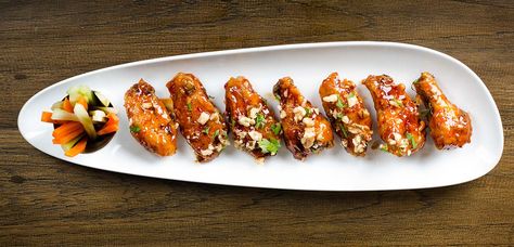 Chicken wings Chicken Wings Plating, Wings Plating, Wings Images, Best Chicken Wing Recipe, Plate Presentation, Chicken Plating, Chicken Wing, Pretty Plates, New Menu