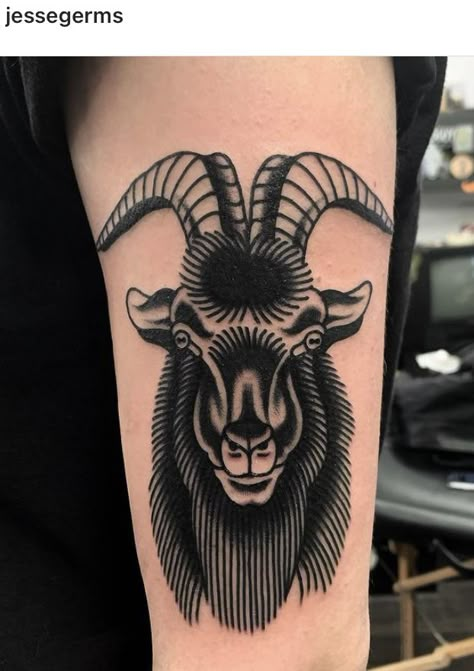 Old School Tattoo Animal, American Traditional Goat, Goat Traditional Tattoo, Black And Gray American Traditional, Traditional Tattoo Dragon, Tattoo Goat, Zebra Tattoos, Goat Tattoo, Cobra Tattoo