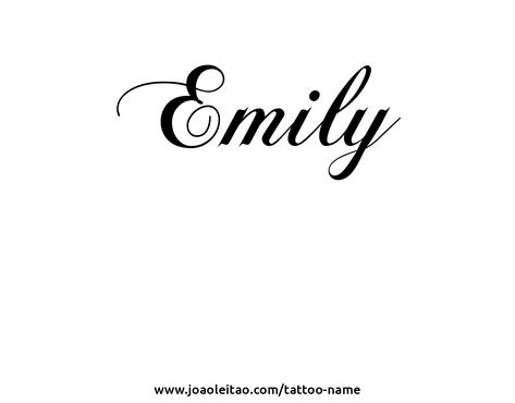 Emily Name Tattoo, Emily Tattoo, Emily Name, Art Names, Cartoon Toilet, Name Creator, Own Tattoo, Create Your Own Tattoo, Tattoo Name