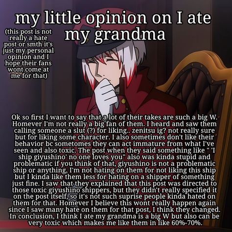 I Ate My Grandma Whisper, I Ate My Grandma Slander, I Ate My Grandma, To Be Honest, Be Honest, I Said, I Saw, Things That, Let Me