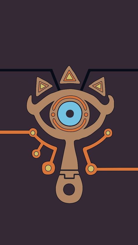 The Legend of Zelda Breath of the Wild Sheikah Slate Wallpaper Sheikah Slate, Zelda Breath Of The Wild, Zelda Breath, Breath Of The Wild, Legend Of Zelda, The Wild, Zelda, Iphone, Art