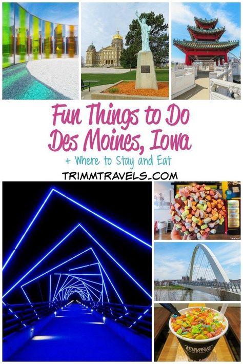 Surprise! Figuratively, I didn't see Des Moines coming. Discover why I call it the darkhorse and learn about all the fun things to do in Des Moines, Iowa! #desmoines #iowa #midwest #attractions #usa #food #foodie #restaurants #hotels #accommodations #thingstodo #travel #destinations Iowa Vacation Ideas, De Moines Iowa, Things To Do In Des Moines Iowa, Des Moines Iowa Things To Do In, Iowa Campgrounds, Things To Do In Iowa, Iowa Road Trip, Iowa Travel, Usa Food