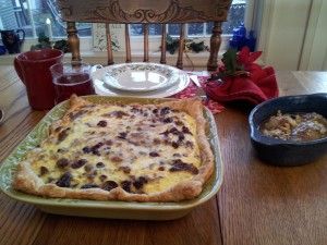 Sausage Cranberry Quiche Recipe :: Delicious Breakfast Sausage Quiche, Puff Pastry Crust, Sage Sausage, Savory Scones, Quiche Recipe, Frozen Puff Pastry, Winter Morning, Quiche Recipes, How To Cook Sausage