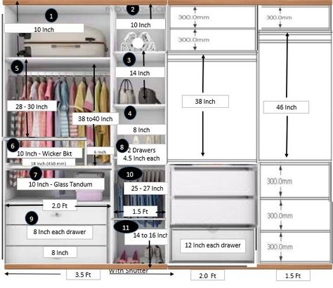 Aristo Wardrobe, Dressing Dimensions, Closet Redesign, Closet Dimensions, Wardrobe Dimensions, Bedroom Built Ins, Furniture Wardrobe, Armoire Dressing, Bedroom Cupboards