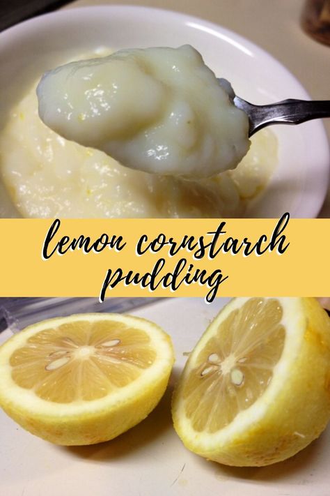 Easy, Healthy Lemon Cornstarch Pudding | A super easy, healthy pudding, perfect for summer...bright, light, and delicious. #pudding #healthydessert #lemon Cornstarch Pudding, Types Of Pudding, Pudding Recipes Homemade, Pudding Desserts Recipes, Hot Puddings, Healthy Pudding, Starch Foods, Pudding Dessert, Custard Recipes