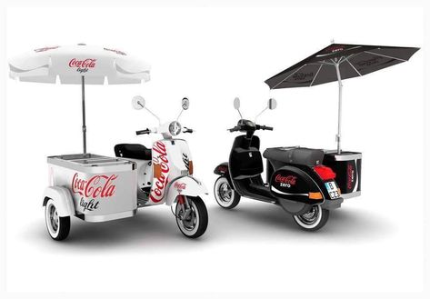 Coffee Food Truck, Gerobak Dorong, Bike Food, Own Business Ideas, Coca Cola Light, Bike Cart, Coffee Trailer, Mobile Food Cart, Sweet Home Design