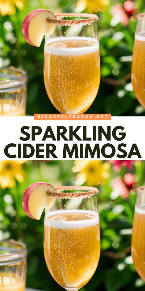 Elevate your brunch game with a Sparkling Cider Mimosa that’s as refreshing as it is delicious 🍾✨. This bubbly blend of sparkling wine and crisp apple cider is the perfect way to start your day or celebrate a special occasion. The Sparkling Cider Mimosa brings a unique twist to a classic mimosa, making it a must-try for any brunch lover. Sip, savor, and enjoy every moment! Fall Cocktails Easy, Apple Cider Mimosa Recipe, Cider Mimosa, Strawberry Daiquiri Cocktail, Classic Mimosa, Citrus Sangria, Brunch Parties, Cider Mimosas, Apple Cider Mimosa