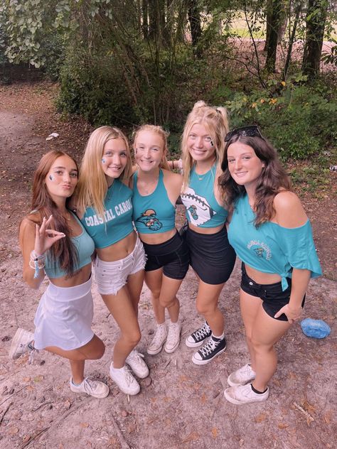 Coastal Carolina Gameday Outfits, Coastal Carolina University Dorm, Coastal Carolina University Aesthetic, Conway South Carolina, Gameday Fits, Coastal Carolina University, College Vision Board, Vision Bored, Carolina Football