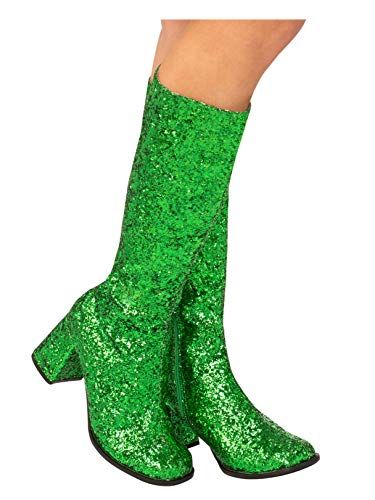 Rubie's Adult GoGo Boot Green 7 Best Halloween Costumes & Dresses USA Gogo Halloween Costume, Gogo Costume, Halloween Costume Boots, Green Costumes, Costume Boots, Costumes Couples, Glitter Boots, Gogo Boots, Halloween Costume Accessories