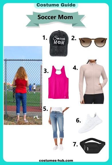 Soccer Mom Costume Soccer Mom Dress Up Day, Soccer Mom Spirit Day, Soccer Mom Costume, Soccer Mom Outfit Spirit Week, Soccer Mom Style, Mom Costume, Mom Costumes, Simple Outfits For School, Soccer Mom Shirt