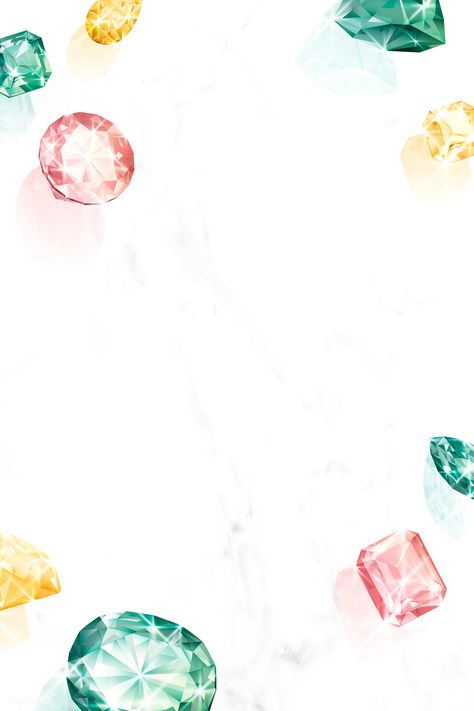 Colorful crystal gem design vector | premium image by rawpixel.com / Aew Aura Icon, Jewelry Background, Diamond Background, Gem Design, Leches Cake, Butterfly Wallpaper Backgrounds, Jewellery Design Sketches, Tres Leches, Topaz Color