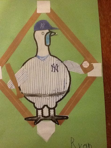 Turkey Disguise - NY Yankees Baseball Turkey In Disguise Project, Turkey Disguise Project Soccer Player, How To Disguise A Turkey Project Gumball Machine, Turkey Disguise Project Baseball Player, Turkey In Disguise Hockey Player, Disguise A Turkey Baseball Player, Disguise The Turkey Cheerleader, Disguise A Turkey Ideas Kids, Turkey Disguise Project