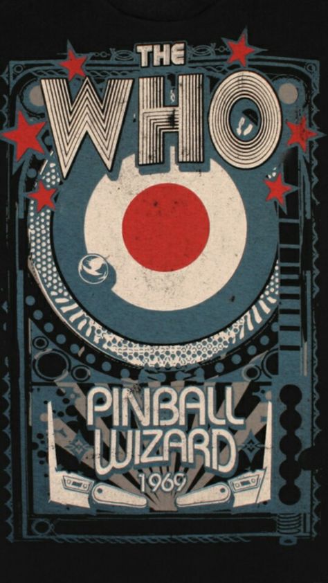 P Pinball Wizard, The Who, British Art, Chicago Cubs Logo, Concert Posters, Chicago Cubs, Sport Team Logos, Sports Team, Wizard