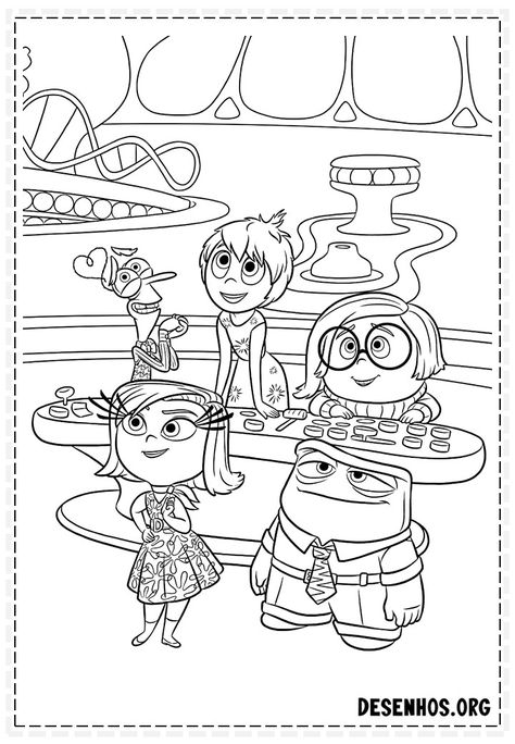 Inside Out Coloring, Inside Out Coloring Pages, Free Kids Coloring Pages, Princess Coloring Pages, Dinosaur Coloring Pages, Batman Wallpaper, Coloring Page Ideas, Disney Colors, Unicorn Coloring Pages