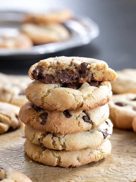 Drop Cookie Recipes, Gluten Free Cookie Recipes, Gluten Free Chocolate Chip Cookies, Gluten Free Chocolate Chip, Choc Chip Cookies, Chewy Chocolate Chip, Gf Desserts, Chewy Chocolate Chip Cookies, Gluten Free Sweets