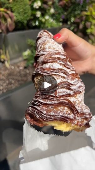 76K views · 1K reactions | One of our favorite dessert shops in NYC has to be @Mias Bakery in Brooklyn. 🥐 DEVOURED their Lobster Tail the other day and you should too. 🤤 #DEVOURPOWER #fyp #foryou #foodtiktok #lobstertail #pastry #dessert #brooklyn #sauce | Power Devour | Power Devour · Original audio Lobster Tails Pastry, Lobster Tail Dessert Italian Pastries, Lobster Tail Pastry, Paris Brest Recipe French Pastries, Napoleon Pastry, Paris Baguette Bakery, Brooklyn Bakery, Lobster Tail, Italian Pastry