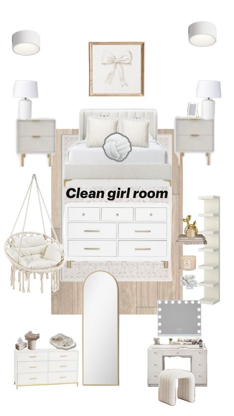 Aesthetic vanilla girl room🤍 Vanilla Girl Room, Aesthetic Vanilla Girl, Luxury Room Bedroom, Vanilla Girl, Cute Room Ideas, Luxury Rooms, Room Makeover Bedroom, Room Inspiration Bedroom, Bedroom Aesthetic