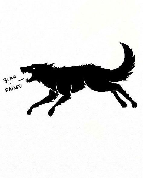 Raised By Wolves Tattoo, Black Wolf Illustration, Running Wolf Art, Wolf Ink Illustration, Wolf Linocut, Medieval Wolf Illustration, Running Tattoo, Wolf Running, Raised By Wolves