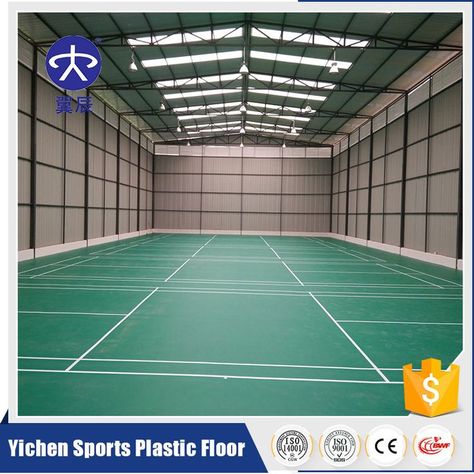 Yichen Sports proudly introducing one of the prestige flooring products “Badminton Court Flooring ”. 
100% made from PVC sports material with a thickness of 4.5mm. 
Our badminton court carpet is highly durable. Hence, the flooring system is suitable for indoor badminton flooring. 
Available for customization in different thicknesses from 3.5mm to 10mm in green, blue or timber texture.
Available color in green, these mats come with line mark & anti-slip pattern. Gor Badminton, Badminton Stadium, Badminton Court Design, Badminton Court, Sports Hall, Sport Hall, Food Court, Background Pictures, Badminton