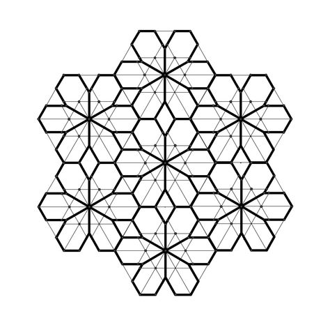 Hexagon Tessellation Patterns, Tesselation Art Pattern Geometry, Tessellation Patterns Design, Tessellation Patterns Geometry, Hexagon Tessellation, Tesselations Pattern, Hexagon Drawing, Hexagon Pattern Design, Hexagon Mandala