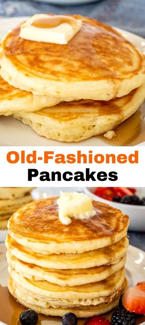 Step back in time with these classic pancakes, bringing a touch of nostalgia to your breakfast table. Fluffy and golden, they're perfect for a cozy morning treat. Homemade Jaffa Cakes, Old Fashioned Pancake Recipe, Classic Pancake Recipe, Homemade Pancakes Fluffy, Jaffa Cakes, Recipes By Ingredients, Light And Fluffy Pancakes, Freeze Pancakes, Greek Yogurt Pancakes