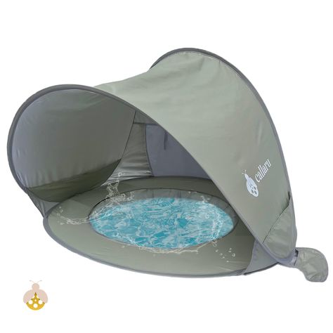 PRICES MAY VARY. 🛠️ EFFORTLESS SET-UP: Our baby tent effortlessly pops up for instant use. With 2 side pockets, one inside, and one outside, it simplifies setup and offers practical storage for small items, gadgets, and all your baby beach essentials. 🌟 PORTABLE AND STYLISH: This lightweight beach tent pops up for baby includes clear, easy-to-fold instructions on the inside of its included handy carry bag, making setup and takedown a breeze anywhere. It boasts a distinctive sage green color, b Baby Beach Essentials, Baby Beach Gear, Toddler Tent, Baby Beach Tent, Baby Tent, Portable Shade, Portable Shelter, Beach Shade, Beach Play