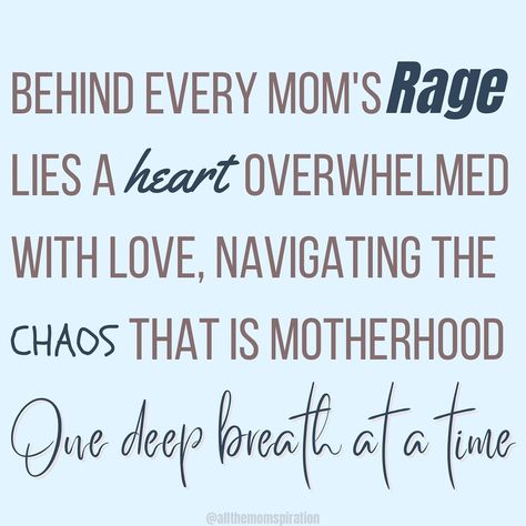 Mom rage refers to intense feelings of anger, frustration, or overwhelm experienced by mothers, typically in response to the demands and stressors of parenting. It can be triggered by various factors such as lack of sleep, feeling overwhelmed by household responsibilities, managing the needs of children, or dealing with challenging behaviors. Mom rage is a natural response to the pressures of motherhood, but it’s important for mothers to recognize and address these feelings in healthy ways to... Mom Rage Quotes, Rage Quotes, Mom Rage, Intense Feelings, Mum Quotes, Better Mom, Challenging Behaviors, Emotional Rollercoaster, Gentle Parenting