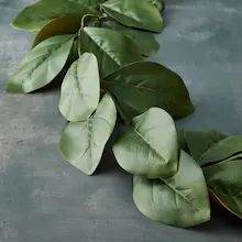 Magnolia Leaf Garland, Magnolia Leaf, Make A Door, Magnolia Leaves, Greenery Garland, Christmas Gift Shop, Leaf Garland, Iron Wire, Floral Garland