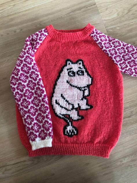 Moomin Knitting, Knitting Pattern Sweater, Pattern Sweater, Knitting Pattern, Christmas Sweaters, Knitting Patterns, Knitwear, Knitting, Crochet