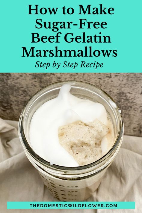 Carnivore Gelatin Recipes, Beef Gelatin Recipes, Gelatin Marshmallows, Recipe With Beef, Gut Healing Diet, Sugar Free Marshmallows, Marshmallow Recipe, How To Make Marshmallows, Gelatin Recipes