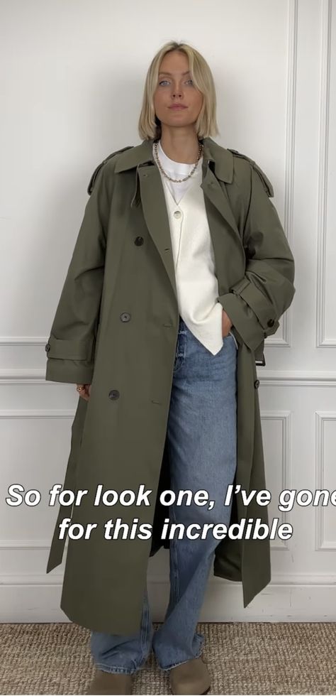 Green Trenchcoat Outfit, Khaki Green Trench Coat Outfit, Olive Green Trench Coat Outfit Fall, Olive Trench Coat Outfit, Olive Green Trench Coat Outfit, Light Green Trench Coat Outfit, Olive Green Trench Coat, Green Trench Coat Outfit, Trench Coat Outfit 2024 Fall