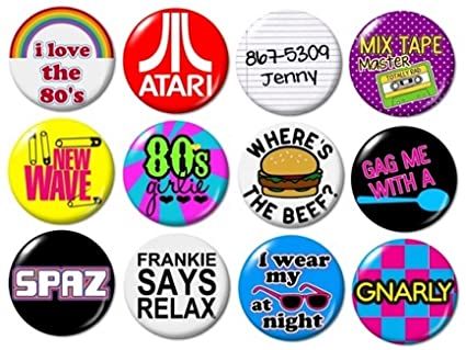 80s Party Decorations, 80s Birthday Parties, 1980s Party, 80s Theme Party, 80s Theme, Button Picture, 80s Party, 40th Birthday Parties, Button Pins