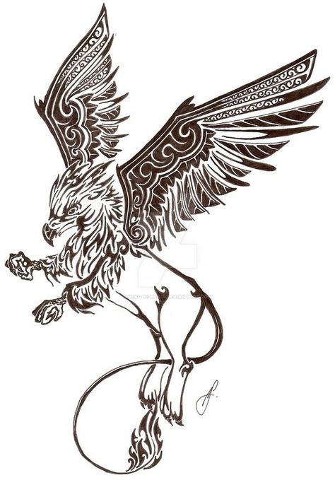 Gryphon Tattoo Feminine, Griffin Tattoo Feminine, Gryphon Tattoo, Griffin Drawing, Griffin Tattoo, Tattoo Fixes, Rings Tattoo, Lord Of The Rings Tattoo, Pen Drawings