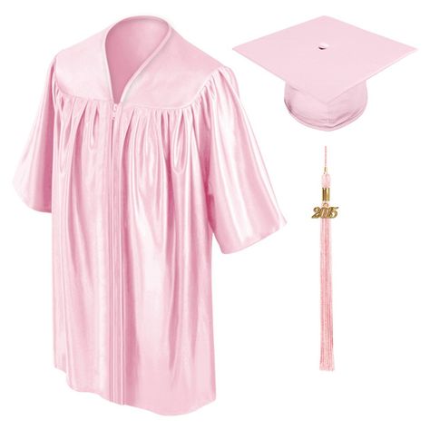 Pink Cap And Gown, Preschool Cap And Gown, Pink Graduation Cap, Pink Graduation, Cap And Gown Photos, Nursery Preschool, Proper Attire, Graduation Cap And Gown, Graduation Gown