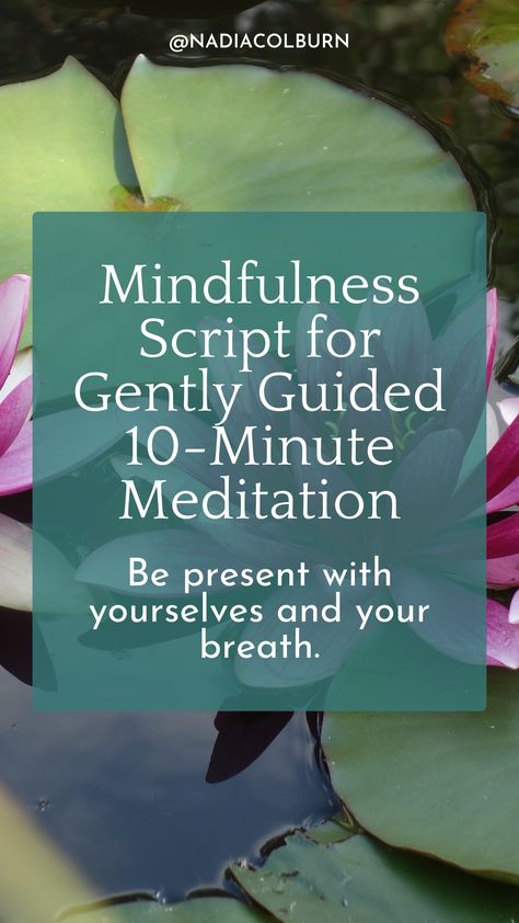 This mindfulness script can be paired with my free recording of a 10-minute meditation. You can also use it with my mindfulness journaling instructions and mindfulness prompts! This is a great way to bring mind and body together. Visit the link to view the script and jumpstart your meditation! 20 Minute Guided Meditation Script, Meditation Guided Script, Metta Meditation Script, Guided Meditation Scripts Mindfulness, Grounding Meditation Script, Mindfulness Script, Meditation Prompts, Mindfulness Prompts, Guided Imagery Meditation