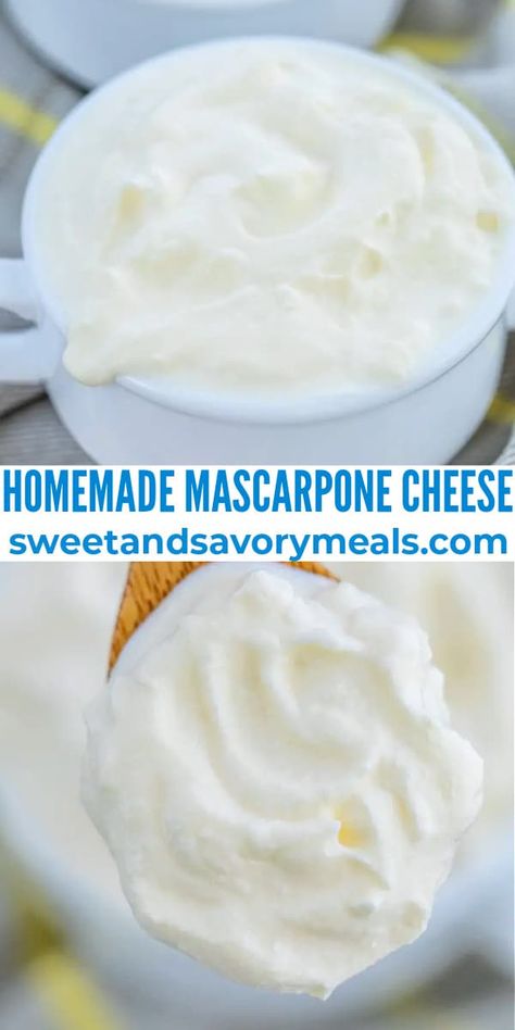 Homemade Mascarpone, Kitchen Basics, Savory Meals, Mascarpone Cheese, Caramel Recipes, Tasty Healthy, Best Dinner Recipes, Recipe Video, Sweet And Savory