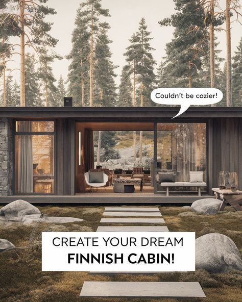 Dreaming of a modern Finnish cabin that’s as stylish as it is cozy? ?? Discover the latest trends in contemporary cabin design, blending nature with minimalist elegance for that perfect Finnish escape! What’s your must-have cabin feature? #FinnishCabinStyle #homedesigninsider #contemporaryfinnishhouses Nordic Cabin Interior, Cabin House Interior, Cabin House Decor, Finnish Cabin, 1950s House Interior, Finnish Home, 1930 House Renovation, Cabin House Design, Interior Design Secrets