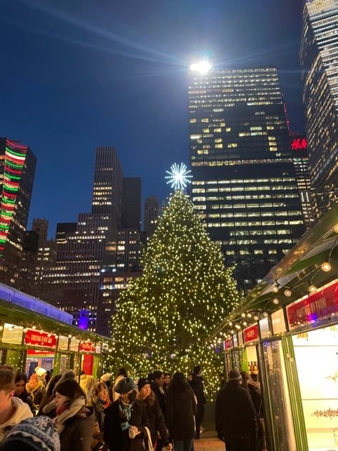 Bryant Park Christmas Tree 12/21 #christmas #aesthetic Bryant Park Christmas Market, Bryant Park Christmas, Bryant Park Nyc Christmas, Xmas In New York, Nyc Xmas, Christmas In Nyc, Bryant Park Nyc, Nyc Pics, Big Christmas Tree