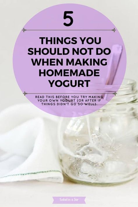 Read 5 Things You Should Not Do When Making Homemade Yogurt before you try it at home (or after if things didn't go right.) Homemade Yogurt Recipes, Diy Yogurt, Make Your Own Yogurt, Make Greek Yogurt, Homemade Greek Yogurt, Yogurt Makers, Making Yogurt, Healthy Yogurt, Pasteurizing Milk