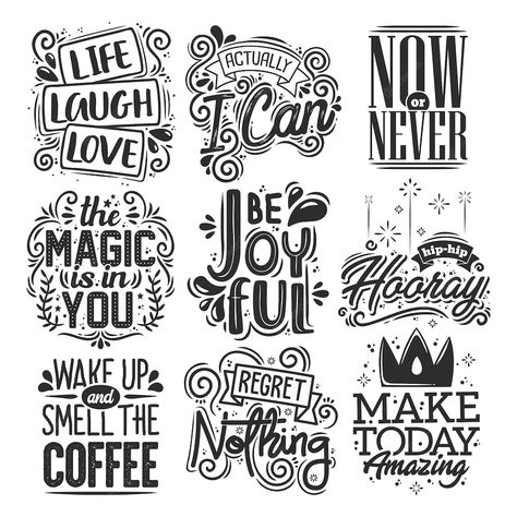 Calligraphy Art Quotes Inspiration, Typography Mural, Positiewe Denke, Coffee Slogans, Quotes Lettering, Doodle Mandala, Typography Art Quotes, Galaxy Gifts, Fonts Quotes