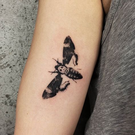 In Voluptas Mors, Deathhawk Moth Tattoo, Deathshead Hawkmoth Tattoo, Deaths Head Hawkmoth Tattoo, Moth With Skull Tattoo, Deathhawk Moth, Entomology Tattoo, Moth Tattoo Men, Hawkmoth Tattoo