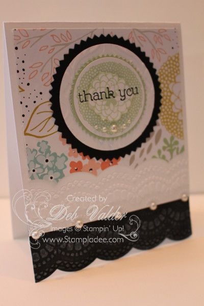 Sale-a-Bration Petal Parade with Deb Valder by djlab - Cards and Paper Crafts at Splitcoaststampers Scrapbook Club, Card Crafting, Making Greeting Cards, Stamping Ideas, Beautiful Gift Wrapping, Clever Crafts, Card Sketches, Big Shot, Free Tutorial