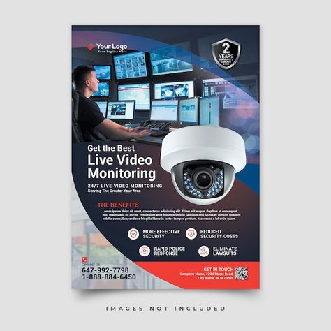 Webcam security security cctv services p... | Premium Psd #Freepik #psd #cctv-security #cctv #cctv-surveillance #surveillance-camera Camera Poster Design, Services Poster, Camera Poster, Cctv Surveillance, Surveillance Camera, Vintage Cameras, Poster Vintage, Video Camera, Live Video