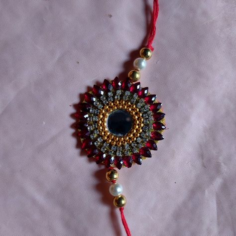 Rakhi Competition Ideas Creative, Rakhi Competition Ideas, Home Made Rakhi Ideas, Rakhi Making Competition, Rakhi Designs Handmade, Flower Wall Decor Diy, Rakhi 2023, Handmade Rakhi Designs, Bride Hair Jewelry