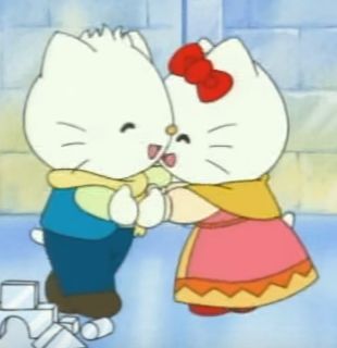 Sanrio Couple, Dear Daniel, Images Hello Kitty, Bf Love, I Miss You More, Hello Kitty Themes, Happy Couples, Cute Texts For Him, Love Hug