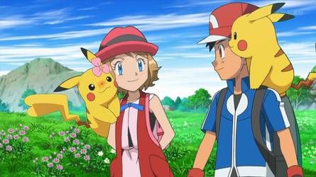 Ash Serena Love, Serena And Ash, Pokémon Serena, Ash And Serena, Ash Serena, Satoshi Pokemon, Pokémon Xyz, Ash Pikachu, Pokemon Kalos