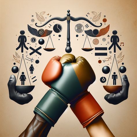 Image for Instagram Post: - A visually impactful photo or graphic that reflects competition, boxing gloves, or an abstract representation of fairness and equality in sports. - Include subtle elements that may represent diversity and inclusivity. Text on Image: - "Fair Play 🥊✨" - "Refusing to be Knocked Down by Controversy! 🚫⚖️" Caption for Instagram Post: "🥊💥 When the ring of life tests us, it's our spirit that defines the real champion! Today, we're talking about more than just a fight in... Caption For Instagram Post, Text On Image, Caption For Instagram, For Instagram Post, Captions For Instagram Posts, Fair Play, Boxing Gloves, Instagram Captions, Sports News