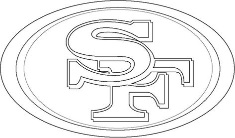 49ers Coloring Pages, 49ers Drawing, Buddy Activities, Chicago Bears Colors, Green Bay Packers Colors, Free Colouring Pages, Eagles Colors, Broncos Colors, Saint Coloring