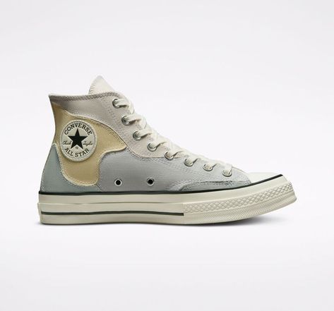 Chuck 70 Crafted Patchwork Unisex High Top Shoe. Converse.com in 2022 | Canvas shoes women, Chuck 70, Shoes Converse Patchwork, Patchwork Converse, Shoe Converse, High Top Shoe, Cute Homecoming Dresses, Converse Shop, Shoes Canvas, Converse Chuck 70, Outfits With Converse