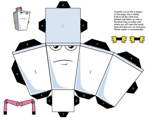 Master Shake papercraft Master Shake, Pentax Camera, Aqua Teen Hunger Force, Aqua Teen, Paper Doll Template, 3d Paper Crafts, Adult Swim, Paper Cutout, Paper Toys